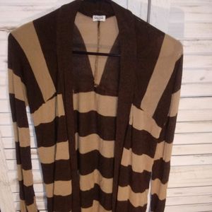 Brown and tan stripped sweater